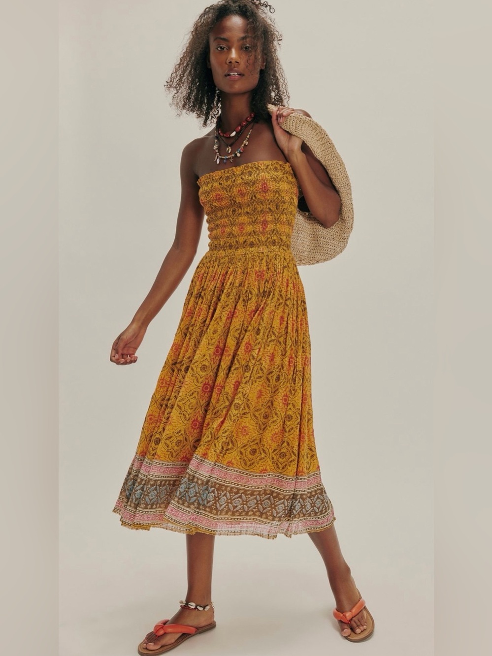 NWOT size XS Free People One Ravenna Printed Convertible Maxi Skirt dress